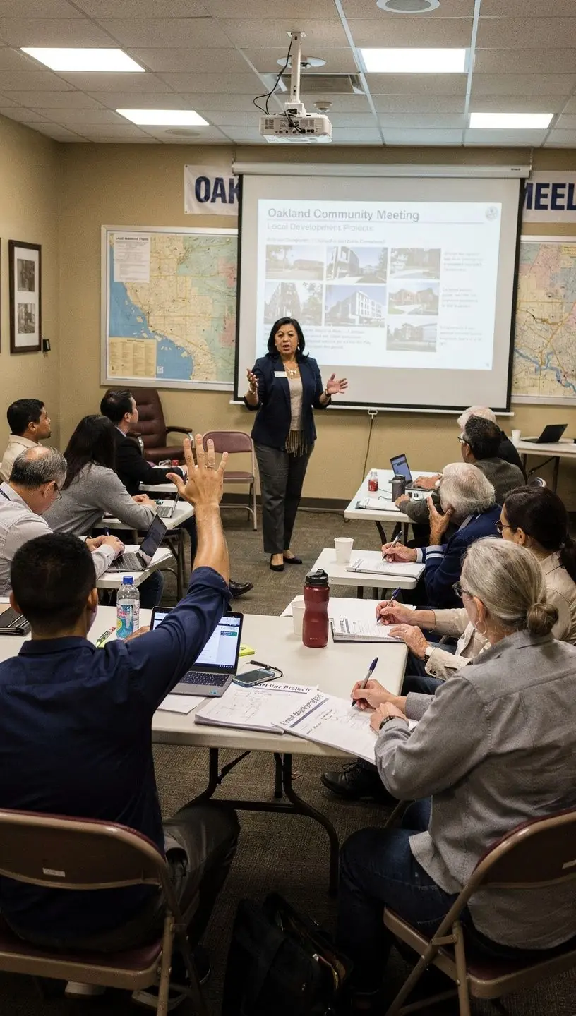 Community members engaging in local issue discussions.